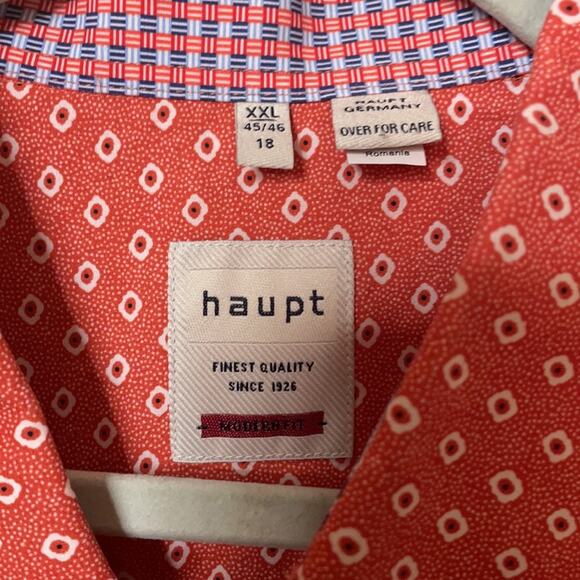 Haupt Modern fit men’s button down XXL 45/46 18 - Picture 5 of 9